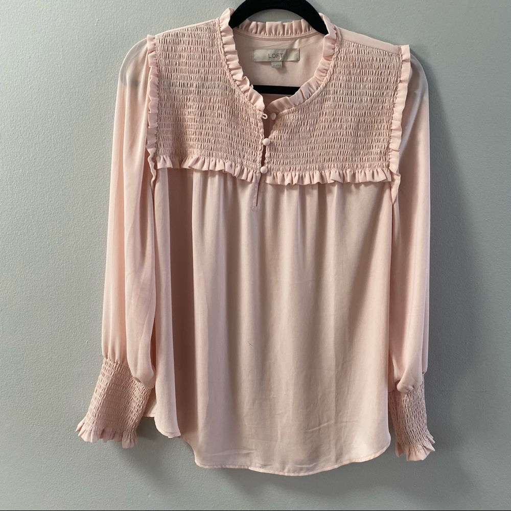 LOFT PINK BLOUSE